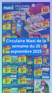 4.8K views · 26 reactions | Circulaire Maxi de la semaine du 25 septembre 2025 | Circulaires Club | Facebook