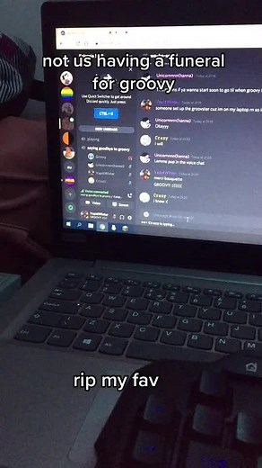 Funeral for Groovy in Discord Chat