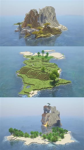 3 AWESOME Island Seeds 🏝️ Minecraft Java/Bedrock • #minecraft #minecraftseeds