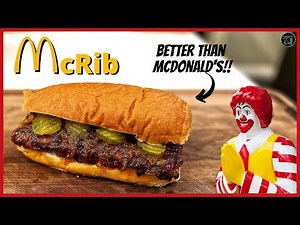 Learn how to make the McDonald's McRib in your own oven!