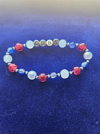 Chicago CUBS Logo Colors Team Bracelet - Etsy