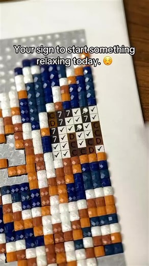 Your sign to start somethingrelaxing today. ☺️ -#asmr #paintwithdiamonds #diamondpainting_ #fyp #foryoupage