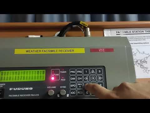 how to use furuno weather facsimile|