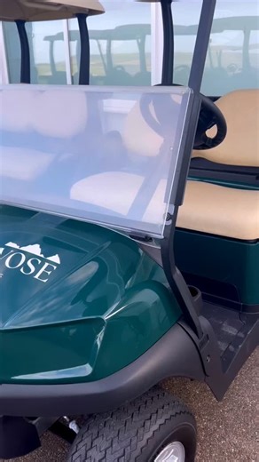 Best parking lot view in the UK? 🇬🇧⛳️ New buggies all lined up ready for a busy day on the course 🛺 #buggy #golfclub #trevose | Trevose Golf Club