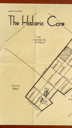 What’s your favorite building in Historic Core? Learn more about @ericbrightwell_official’s map collection by watching the full video on YouTube. Link in bio to watch. #lapl #lapubliclibrary #losangelespubliclibrary #iglibraries #librariesofinstagram | Los Angeles Public Library