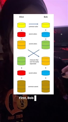 Ky🌺 | Cyber Content💻 on Instagram: "Diffie-Hellman Key Exchange Explained With Paint🎨🫟💻 #cybersecurity #techeducation #viral"