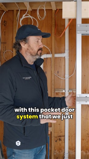 During rough-in, Wade Paquin walks through how pocket doors can be a smart solution in tight spaces like bathrooms and closets, while calling out why so many installs fail long term. Flexible frames, sloppy hardware, and zero service access are what give pocket doors a bad reputation. The fix comes down to the system. Rigid wall framing, smooth soft-close hardware, and the ability to access components later all matter. Just as important is how the door integrates with drywall or plaster without 