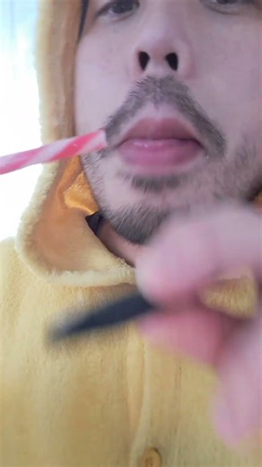 ASMR Candy Cane eating & stippling sounds #youtubeshorts #shorts