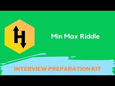 HackerRank Min Max Riddle problem solution in Python Programming | Interview Preparation Kit