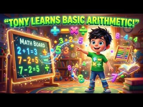 Tony Learns Basic Arithmetic! 🔢➕➖ | Math Learning, Addition & Subtraction for Kids