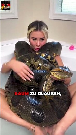 Warum schläft diese Frau mit riesigen Anakondas?