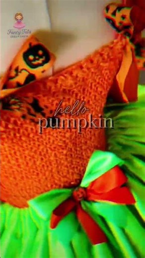 🎃Handmade Girls Halloween Pumpkin Tutu Dress #pumpkin #halloweencostume #tutudress #halloweendress