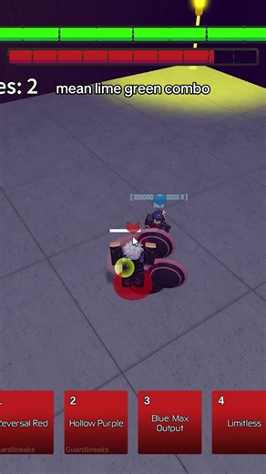 1/1000 (0.1%) chance btw #aba #animebattlearena #roblox #hollowpurple #limegreen