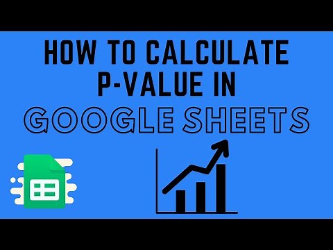 How to Calculate p-value in Google Sheets