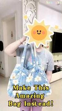 Don't Throw Away Your Old Jeans! Make This Amazing Bag Instead! #diy #lifestyle #sewing