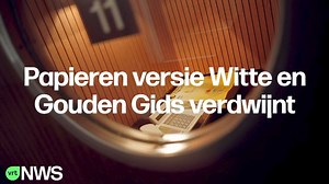 Vanaf 2021 behoren de papieren Witte en Gouden Gids tot de geschiedenis. Wij doken in ons archief en vonden daar deze opvallende beelden. | VRT NWS