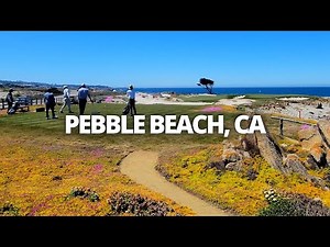 Exploring Pebble Beach in Del Monte Forest, California USA Walking Tour #pebblebeach #carmel