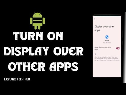How to turn on display over other Apps