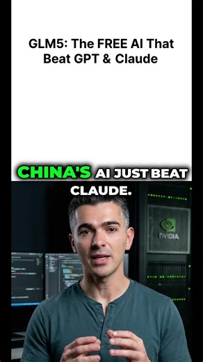 Follow me then comment 'GLM' and I'll send you my full breakdown of the new 744B open-source model that's beating Claude. ⚡ Most people don't realize you can get this level of performance for free,without being locked into a subscription. 👉 Follow comment 'GLM' and I'll DM you the link today. #ai #opensource #glm5 #claude #techews #developer #fyp | Juxhin R