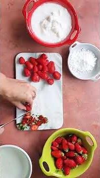 Gâteau mousse de fraise #recette #patisserie #fraise