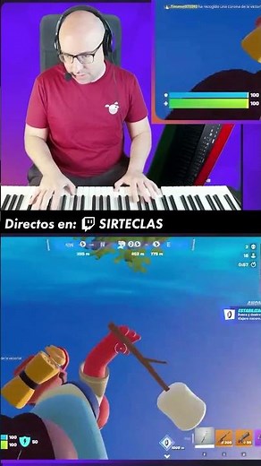 👉 Tocando el "Main Theme" de The Legend of Zelda: Breath of the Wild mientras juego Fortnite 🎹🌿🔥