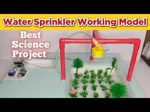 how to make a water sprinkler for science exhibition | Science project