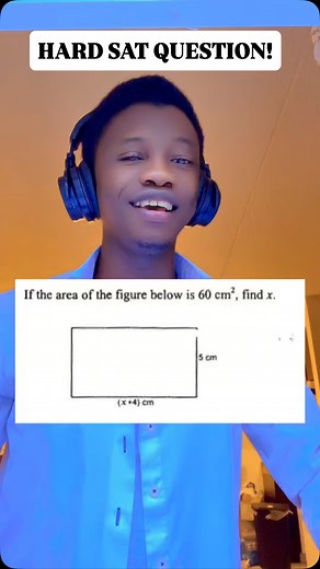 Calculating x given the area and one side of a rectangle! #satmath #math #mathematics #gcsemaths #sat #igcsemaths #maths #mathsproblems #mathsteacher #rectangle #area | MahdiGibo Math Channel