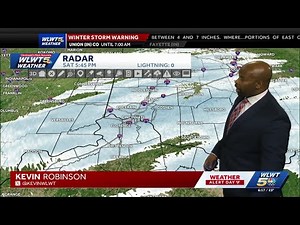 Heavy snow bands move through Cincinnati
