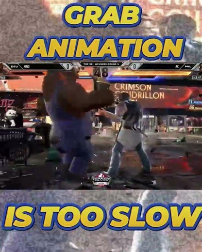 Loose for too long grab animation