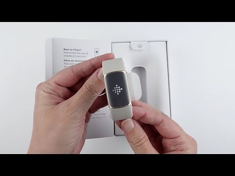 Fitbit Charge 5 Unboxing and Setup (Lunar White / Soft Gold)