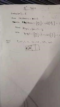 Here is the simple explanation about B+ Trees clearly with a example