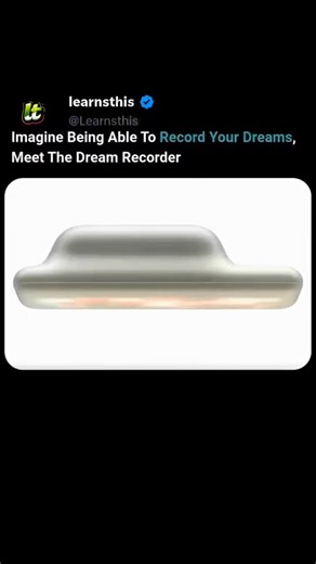 Learnsthis on Instagram: "There is no single, widely available commercial product called the "recode your dreams" device; the concept of a "dream recorder" or a device to "recode" or control dreams is primarily in the realm of scientific research and development, though some related consumer products exist. Scientific and Experimental Dream Devices Scientists have made significant progress in dream research using advanced technology to decode and influence dream content, though these methods are