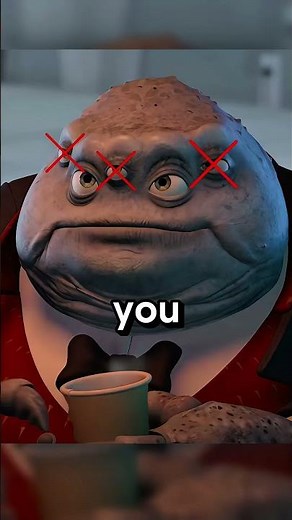 What happens if you remove Waternoose’s eyes in the movie Monsters Inc?