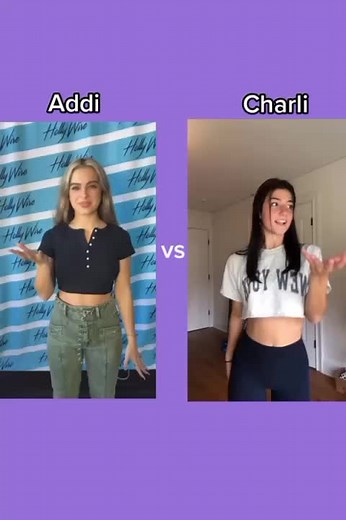 Charli vs Addi @charli d’amelio @Addison Rae #fyp #xyzba