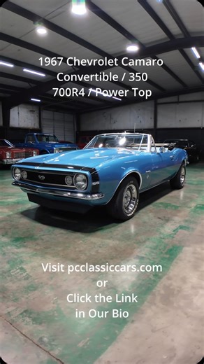 1967 Chevrolet Camaro Convertible / 350 / 700R4 / Power Top Click the link to view this vehicle on our website: https://www.pcclassiccars.com/car-inventory/1967-chevrolet-camaro-convertible-/-350-/-700r4-/-power-top | PC Classic Cars