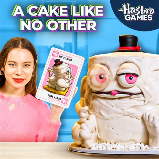 Step-by-step process of making a realistic Booty cake! 🍑 | Hasbro Games Play