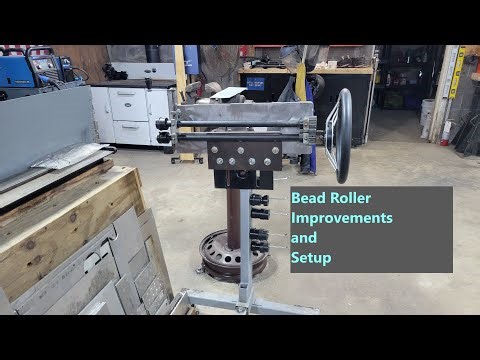 Small bead roller mods and setup.