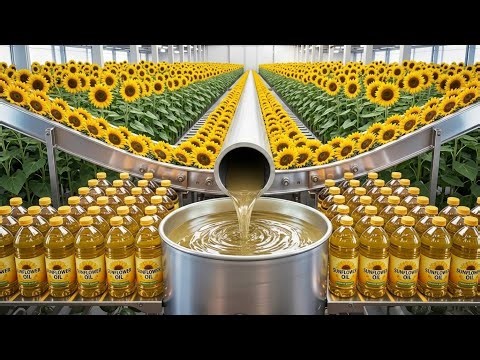 How Sunflower Oil Is Made | Cooking Oil Production Process