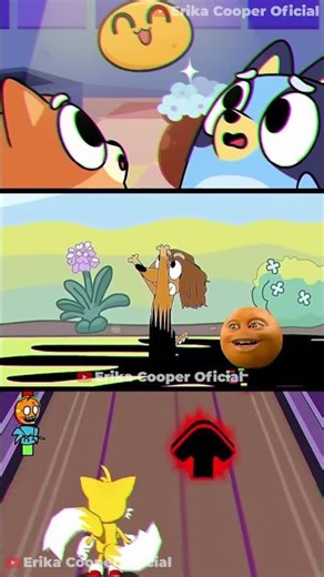 FNF Music Dash Sliced Bluey Pibby Annoying Orange Corrupted #shorts