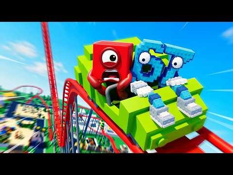Numberblocks Play +1 Highest Roller Coaster in Roblox!