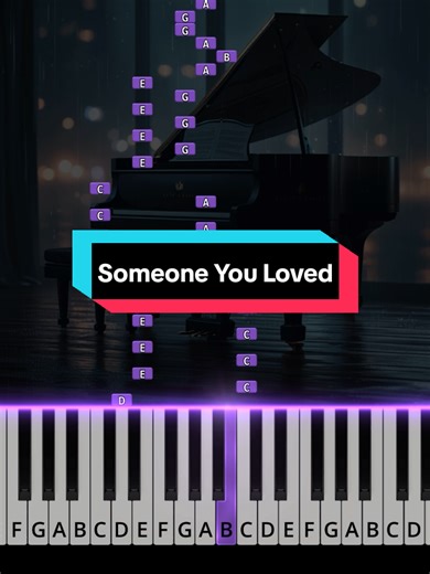 🟣 Someone You Loved - Lewis Capaldi | BEGINNER Piano Tutorial ▶️ Full Video on YouTube (Link in Bio) #beginnerpiano #beginnerpianotutorial #pianobeginners #easypianosongs #pianoforbeginners
