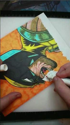 Wolverine Claws his way to life in 15 seconds (coloring my art)