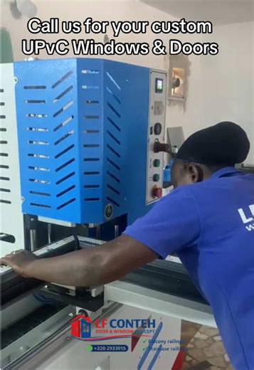 High-Quality UPVC Window Production at LF Conteh