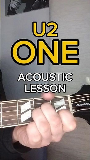How to Play ONE by U2 - Acoustic Lesson