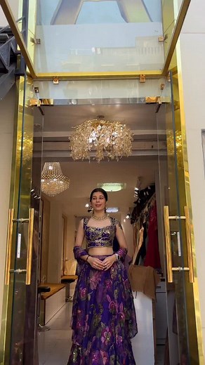 16K views · 84 reactions | ”Phoolon Ki Rani” – Violet Bloom Lehenga...