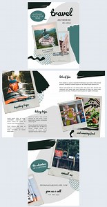 Pattern Themed Travel Brochure Template
