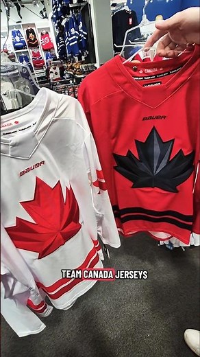 I Try On The #TeamCanada Jerseys! #Hockey #NHL #Canada #Olympics