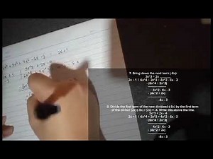 how to solve long division and how to factor it? | PERFORMANCE TASK #3