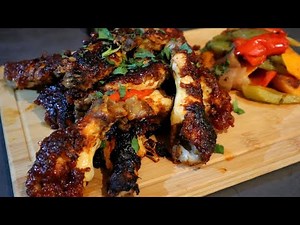 Λαχταριστές Φτερούγες κοτόπουλο με BBQ sauce κ Λαχανικά φούρνου/Μιχάλης Γκούντογλου