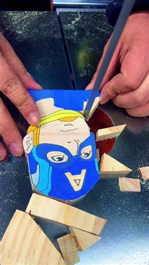 Mom Don’t Cut It 😱🎨~ miniwood toy-wood working art skill wood / handcrafts #gamtng